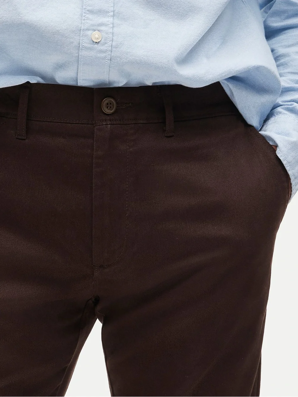 J. CREW 484 Slim-fit stretch chino pant in Inky Mocha Size 35/32 NWT $98 AR885